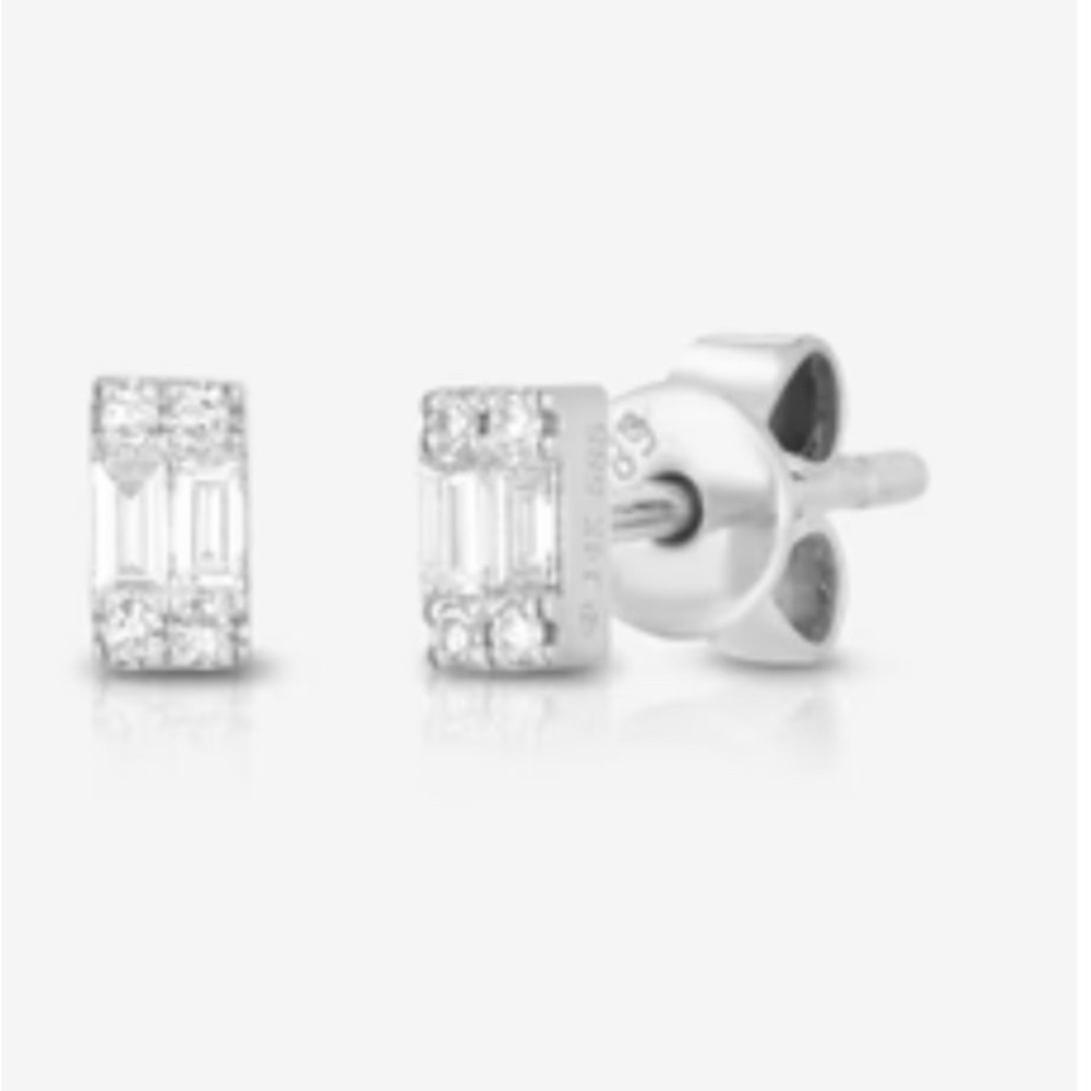 Ring Concierge Mini Emerald Illusion stud earrings